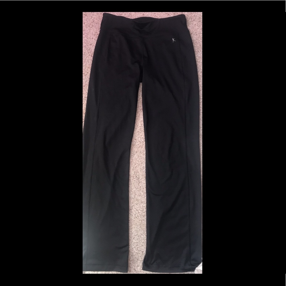 Athletic silk flare pants